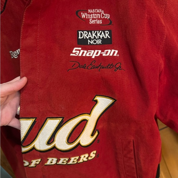 Chase Authentics Red Budweiser Racing Jacket - Picture 8 of 14